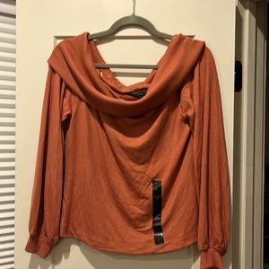 Banana Republic Cropped Off the Shoulder Knitted Sweater Top